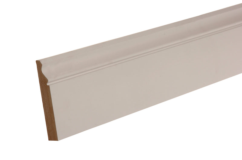 GoodHome Primed White MDF Ogee Architrave (L)2.1m (W)69mm (T)18mm, Pack of 5