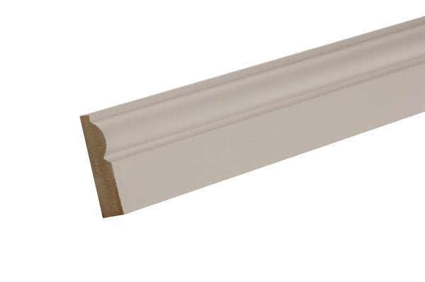 GoodHome Primed White MDF Torus Architrave (L)2.1m (W)69mm (T)18mm, Pack of 5