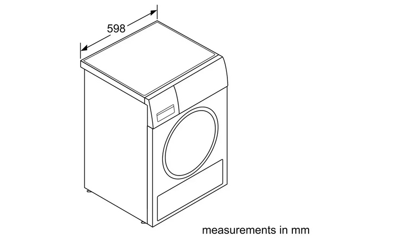 Bosch WQG245R9GB 9KG Heat Pump Tumble Dryer - Graphite115/1192