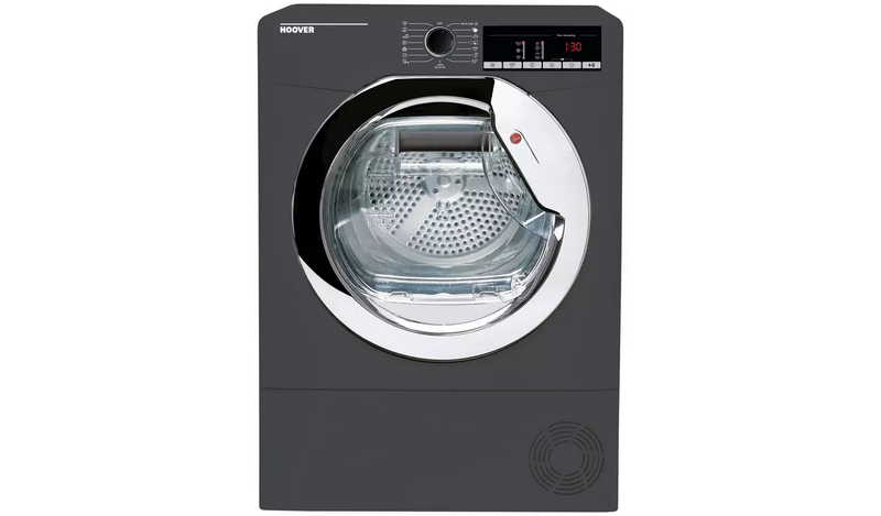 Hoover HLE C9TCER-80 9KG Condenser Tumble Dryer - Graphite959/8458