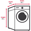 Hoover HLEC8LG-80 8KG Condenser Tumble Dryer - White956/8062