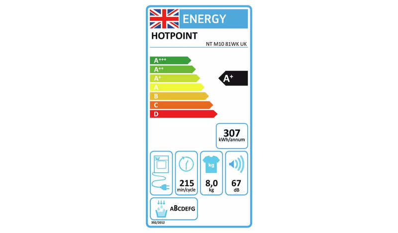 Hotpoint NTM1081WK 8KG Heat Pump Tumble Dryer - White879/5678