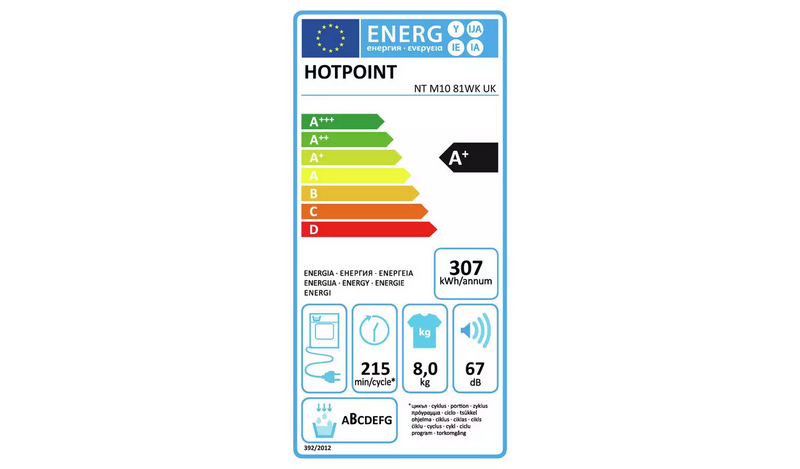 Hotpoint NTM1081WK 8KG Heat Pump Tumble Dryer - White879/5678