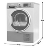 Hotpoint H3D91GSUK 9KG Condenser Tumble Dryer - Graphite951/8270