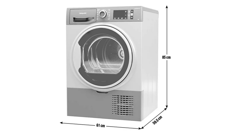 Hotpoint H3D91GSUK 9KG Condenser Tumble Dryer - Graphite951/8270