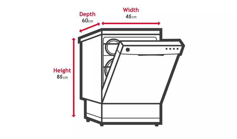 Hoover HDPH 2D1049W-80 Slimline Dishwasher - White948/6773