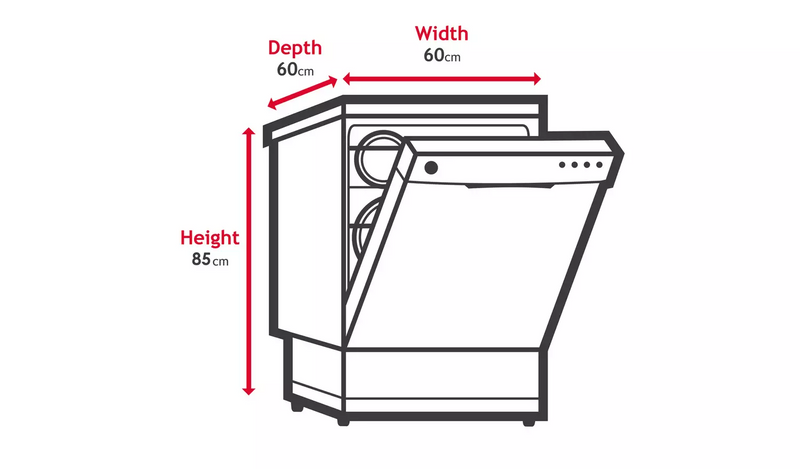 Hoover HF 5E3DFW1 Full Size Dishwasher - White943/6118