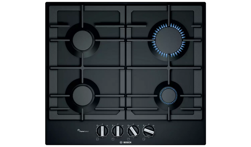 Bosch PCP6A6B90 Cast Iron Support Gas Hob - Black919/2177