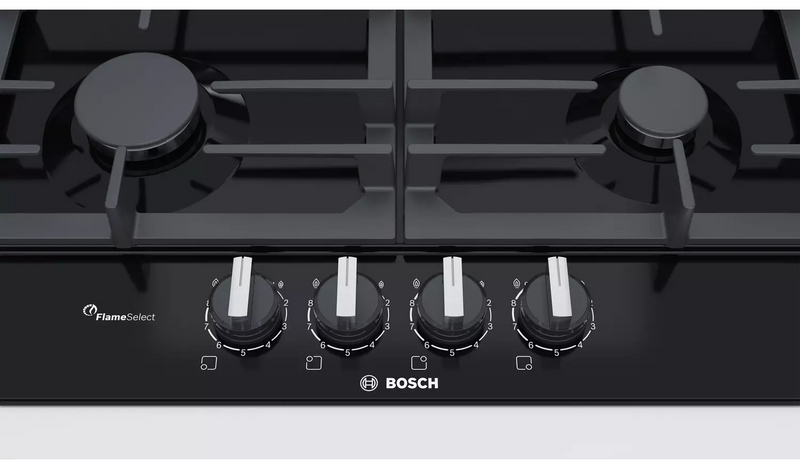 Bosch PCP6A6B90 Cast Iron Support Gas Hob - Black919/2177