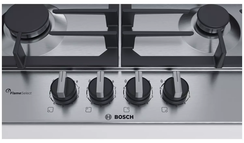 Bosch PCP6A5B90 Cast Iron Support 60cm Gas Hob - S/Steel112/3089