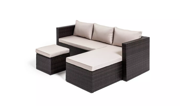 Habitat Mini Corner Sofa Set with Storage - Brown873/5645