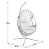 Argos Home Jaye Hanging Egg Chair – Grey 886/7063