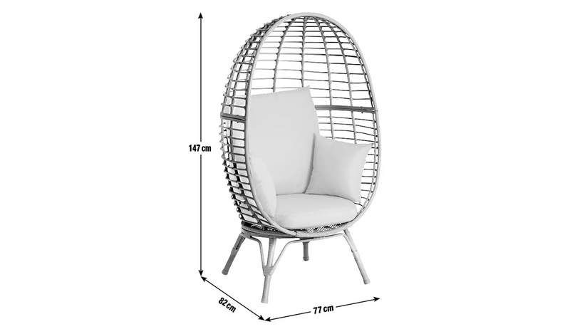 Habitat Kora Egg Chair - Grey954/0815