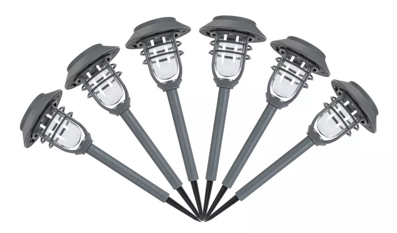 Garden by Sainsbury's Set of 6 Caged Stake Solar Lights940/2290