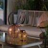 Habitat Warm White Bronze Solar Lanterns- Set of 2960/9062