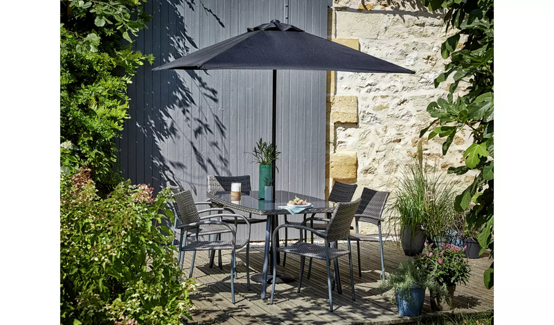 Argos 6 seater rattan garden furniture sale