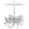 Habitat Malta 4 Seater Patio Set - Natural898/1671