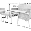 Argos Home Lucia 4 Seater Rattan Effect Sofa Set - Grey312/0004
