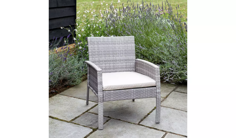 Argos Home Lucia 4 Seater Rattan Effect Sofa Set - Grey312/0004