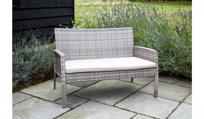 Argos Home Lucia 4 Seater Rattan Effect Sofa Set - Grey312/0004