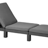 Keter Daytona Rattan Effect Sun Lounger - Graphite476/7947