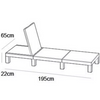 Keter Daytona Rattan Effect Sun Lounger - Graphite476/7947