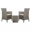 Keter Iowa 2 Seater Rattan Effect Bistro Set - Cappuccino616/4081