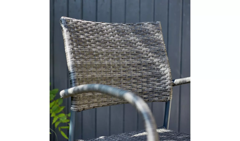 Argos Home Cusco Rattan Effect 4 Seater Patio Set - Grey850/7529