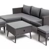 Habitat 5 Seater Rattan Effect Corner Sofa Set - Grey939/7673