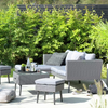 Habitat 5 Seater Rattan Effect Corner Sofa Set - Grey939/7673