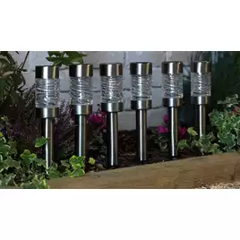 Garden by Sainsbury's Stainless Steel Solar Stake Lights886/0826