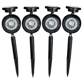 Garden by Sainsbury's Set of 4 Black Solar Spotlights907/7539