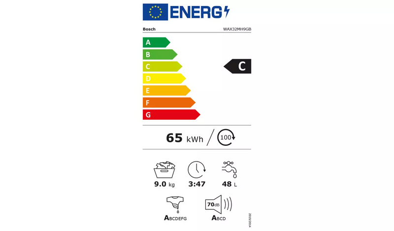 Bosch WAX32MH9GB 9KG 1600 Spin Washing Machine - White794/9858