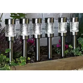 Garden by Sainsbury's Stainless Steel Solar Stake Lights886/0826