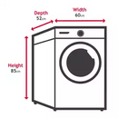 Hoover H-WASH 500 9KG 1600 Spin Washing Machine - White 898/9219