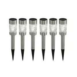 Garden by Sainsbury's Stainless Steel Solar Stake Lights886/0826