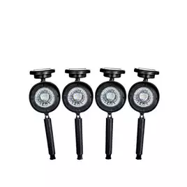 Garden by Sainsbury's Set of 4 Black Solar Spotlights907/7539