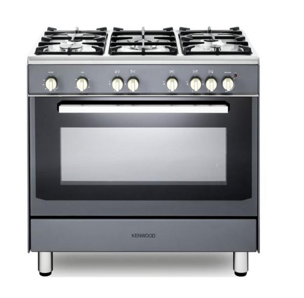 KENWOOD CK307G SL 90 cm Gas Range Cooker – Grey & Chrome