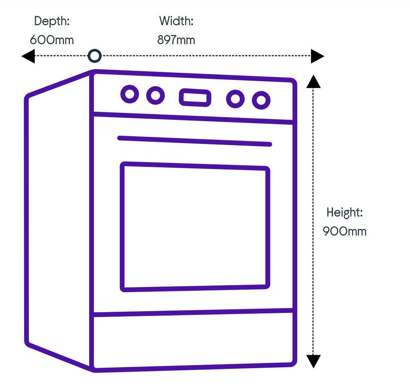 KENWOOD CK307G SL 90 cm Gas Range Cooker – Grey & Chrome