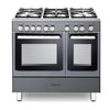KENWOOD CK407GSL 90 cm Gas Range Cooker - Slate Grey & Chrome