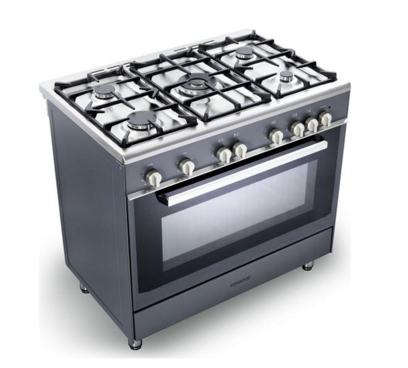 KENWOOD CK307G SL 90 cm Gas Range Cooker – Grey & Chrome