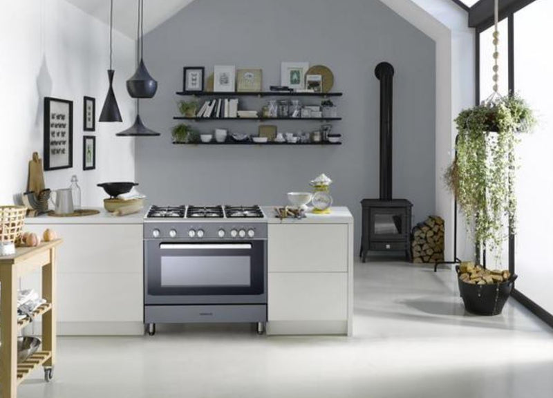 KENWOOD CK307G SL 90 cm Gas Range Cooker – Grey & Chrome