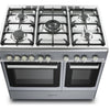 KENWOOD CK407GSL 90 cm Gas Range Cooker - Slate Grey & Chrome
