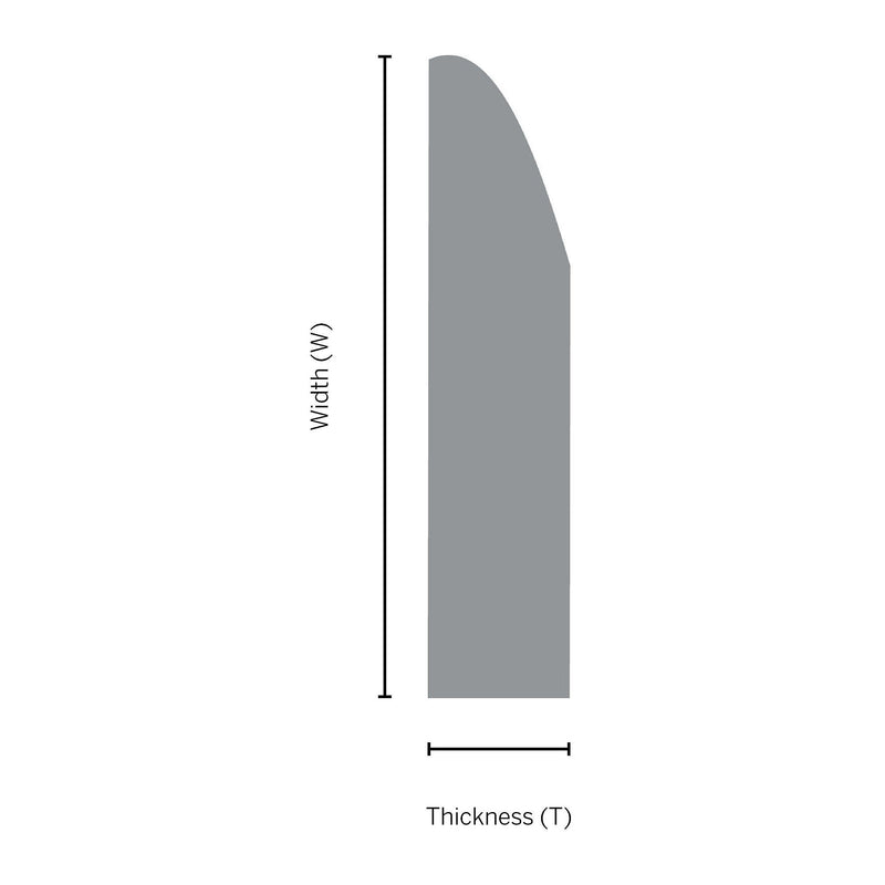 KOTA White MDF Chamfered Architrave (L)2.18m (W)69mm (T)18mm