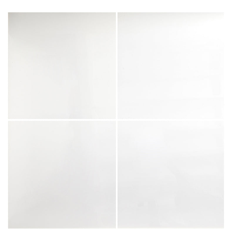Latinie White Gloss Stone effect Porcelain Wall & floor Tile, Pack of 3, (L)600mm (W)600mm