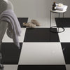 Latinie White Gloss Stone effect Porcelain Wall & floor Tile, Pack of 3, (L)600mm (W)600mm
