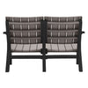 Livingandhome Set of 4 Coffee Patio Garden Plastic Furniture Table and Chairs Bench Set