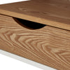 2 x Monda Matt ash veneer 1 Drawer Bedside table (H)250mm (W)300mm (D)350mm