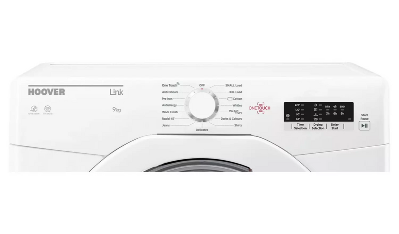 Hoover HLV9LG 9KG Vented Tumble Dryer - White728/8667 Rating 4 out of 5