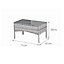 Oseasons Acorn Rattan 4 Seat Bistro Lounge Set in Dove Grey